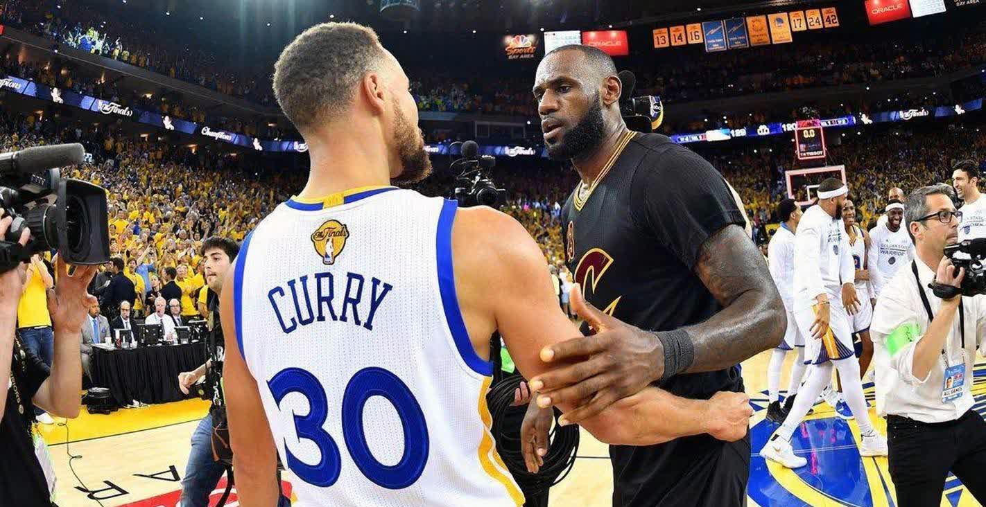 超级巨星之间的角逐！詹姆斯领军克利夫兰骑士挑战金州勇士的简单介绍